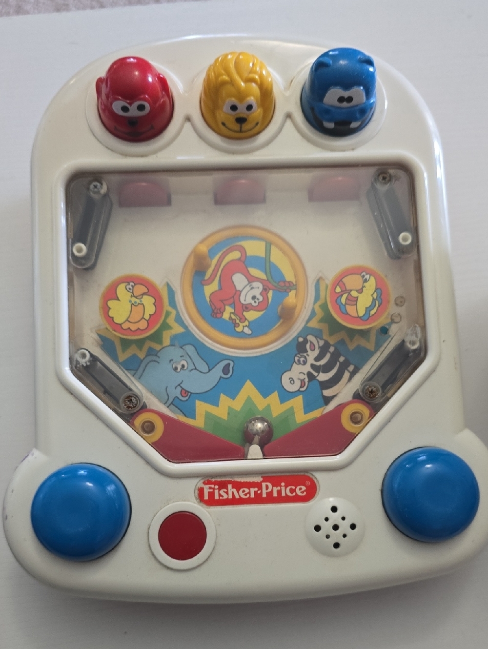Fisher-Price POP'n Pinball 1992 Toy #2400, Buttons Pop